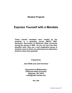 Express Yourself with a Mandala