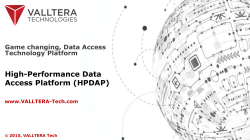 High-Performance Data Access Platform (HPDAP)