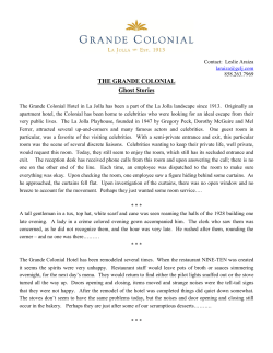 THE GRANDE COLONIAL Ghost Stories