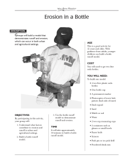 Erosion in a Bottle - Wisconsin`s Citizen