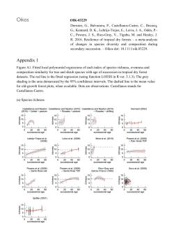 Appendix 1 - Oikos Journal