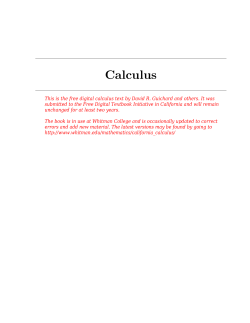 Calculus - The Orange Grove