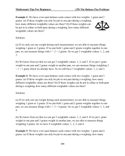 Mathcounts Tips For Beginners Example 1: We have a two