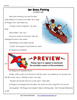 Ian Goes Fishing - Super Teacher Worksheets