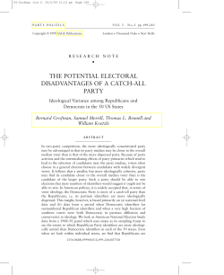 The Potential Disadvantages of a Catch-all Party