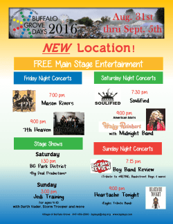 NEW Location!! - Buffalo Grove Days