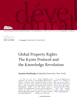 Global Property Rights The Kyoto Protocol and the Knowledge