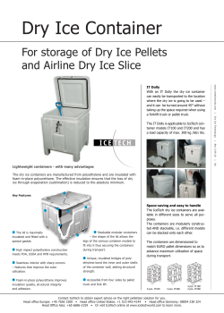 Dry Ice Container - IceTech Norge AS