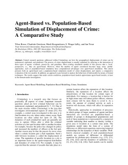 Agent-Based vs. Population-Based Simulation of