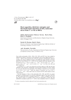 Heat capacities, third-law entropies and thermodynamic functions of