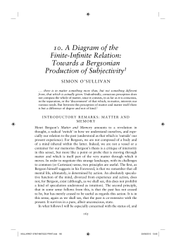 A Diagram of the Finite-Infinite Relation: Towards