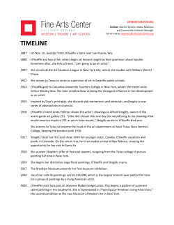 timeline - Fine Arts Center