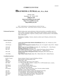 Dr. Raymond J. Petras, B.E., M.A., Ph.D.