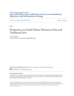 Perspective on South Dakota Women in Fine and