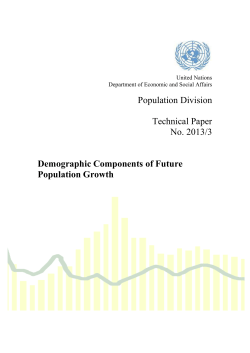 Demographic components of future population