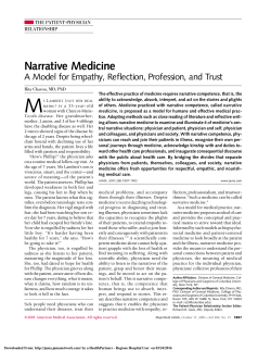 Narrative Medicine - social medicine consortium