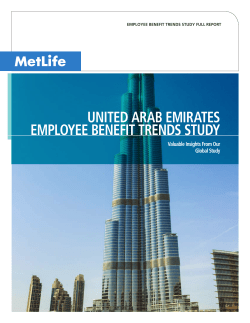 UNITED ARAB EMIRATES EMPLOYEE BENEFIT TRENDS STUDY