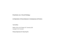 Emptiness as a Visual Strategy