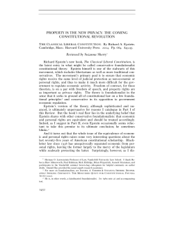 property is the new privacy: the coming