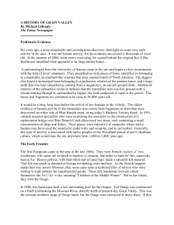 Guide to Grain Valley History