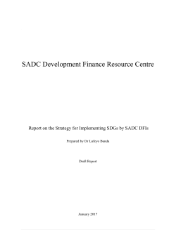 SADC Development Finance Resource Centre