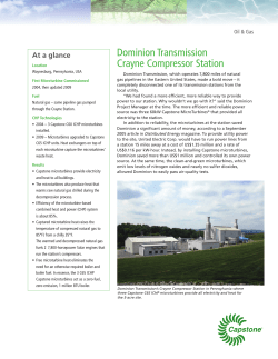 Dominion Transmission Crayne Compressor Station