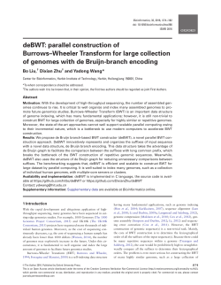 deBWT: parallel construction of Burrows