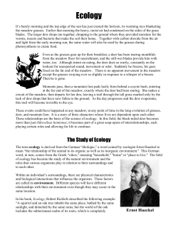 Ecology