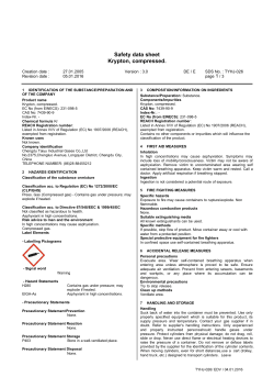 Safety data sheet Krypton, compressed.