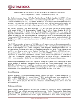 Federal Surface Transportation Law
