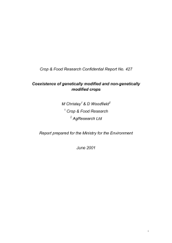 Coexistence of genetically modified and non