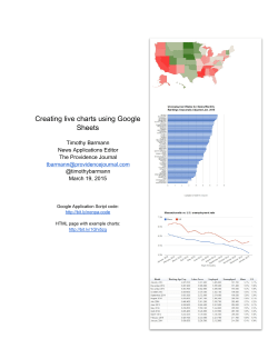 Creating live charts using Google Sheets