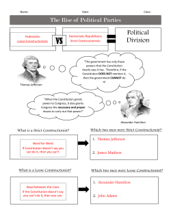 Rise of Political Parties Key