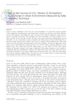 Cities as Net Sources of CO2: Review of Atmospheric CO2