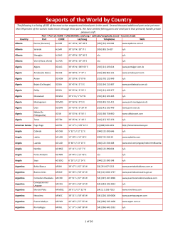 Seaports of the World by Country