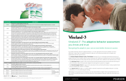 Vineland‑3™: The adaptive behavior assessment you know and trust
