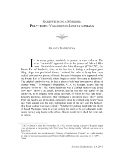 Sandwich on a Mission: Polytropic Vagaries in Lestrygonians