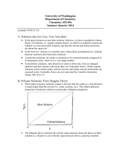 polymer solutions/osmotic - University of Washington