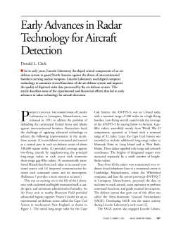 "Early Advances in Radar Technology for Aircraft Detection"
