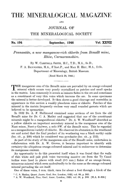 the mineralogical magazine