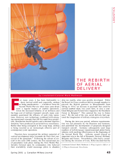 THE REBIRTH OF AERIAL DELIVERY