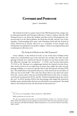 Covenant and Pentecost