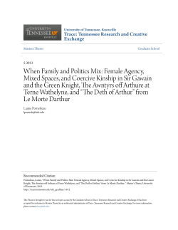 Female Agency, Mixed Spaces, and Coercive Kinship in Sir Gawain