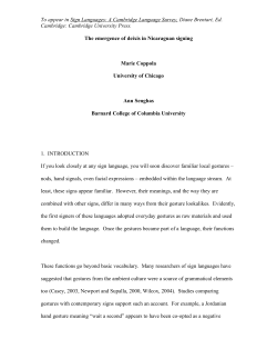 To appear in Sign Languages: A Cambridge Language Survey