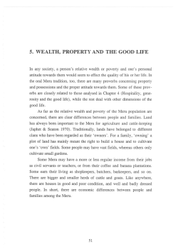 5. wealth, property and the good life