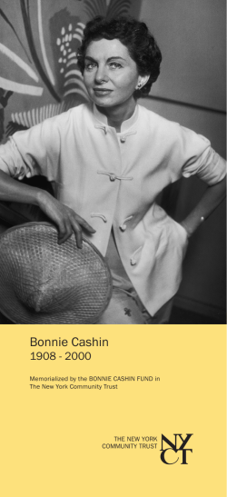Bonnie Cashin - The New York Community Trust