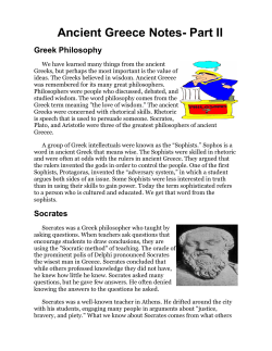 Ancient Greece Notes- Part II