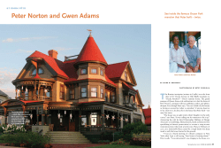 Peter Norton and Gwen Adams