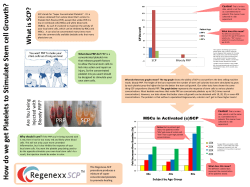 How do w e get Platelets to Stimulate Stem cell Growth?