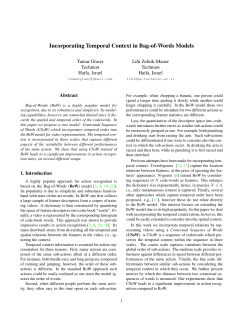 Incorporating Temporal Context in Bag-of-Words - Lihi Zelnik